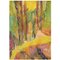 Ivy Lysdal, Guazzo su cartone, Pittura modernista astratta, fine XX secolo, Immagine 1