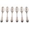 Coffee Spoons in Silver from Horsens Sølvvarefabrik, 1930s, Set of 6 1