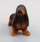 Hund aus Keramik mit Glasur von Lisa Larson für K-studio / Gustavsberg 3