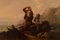 William I Shayer, Oil on Canvas, Rocky Coast With Seashell Gatherers 3