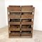 Antique Industrial Riveted Metal Storage Rack 3