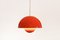 Lampe à Suspension Flowerpot Rouge par Verner Panton 3