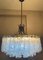 German Brass and Glass Chandelier from Doria, 1970s 2