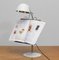 White Table Lamp with Tablet / Book Stand by Falkenberg Belysning, 1960s 7