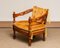 Italian Lounge Chair in Amber by Giorgetti, 1970s 2