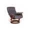 Gray Leather Armchair Set from Himolla, Set of 4 8