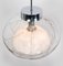 Hand Blown Glass Pendant Lights from Doria, Germany, 1970s, Set of 2 8