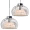 Hand Blown Glass Pendant Lights from Doria, Germany, 1970s, Set of 2 2