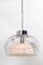 Hand Blown Glass Pendant Lights from Doria, Germany, 1970s, Set of 2 7