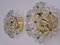 Glass and Brass Floral Wall Lights from Ernst Palme, 1970s, Set of 2, Image 4