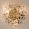 Glass and Brass Floral Wall Lights from Ernst Palme, 1970s, Set of 2, Image 2