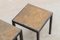 Minimalist Slate Stone and Metal Nesting Tables, Set of 3, Image 6