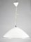 Lámpara de techo de vidrio lechoso blanco, años 90, Imagen 8
