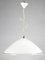 Lámpara de techo de vidrio lechoso blanco, años 90, Imagen 1