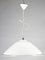 Lámpara de techo de vidrio lechoso blanco, años 90, Imagen 6