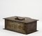 Safety Deposit Small Iron Chest with Vintage Emblem First Half of 900 6