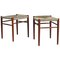 Danish Modern Teak Wood / Seagrass Stools by Peter Hvidt & Orla Molgaard, 1950s, Set of 2, Image 1