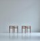 Danish Modern Teak Wood / Seagrass Stools by Peter Hvidt & Orla Molgaard, 1950s, Set of 2 2