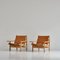 Scandinavian Model 168 Hunting Chairs in Oak and Leather by Kurt Østervig, Set of 2 4