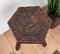 Vintage Italian Carved Wood Tripod Primitive Farm Milking Stool 3