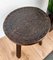 Italian Carved Wood Round Tripod Primitive Farm Milking Stool, 1960s, Image 5