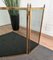Antique Italian Gilt Brass and Glass Fireplace Screen or Fire Screen, Image 3