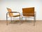 Leather and Tubular Steel Armchairs by Tord Bjorklund, Sweden, 1980s, Set of 2 9