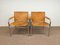 Leather and Tubular Steel Armchairs by Tord Bjorklund, Sweden, 1980s, Set of 2 4