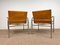 Leather and Tubular Steel Armchairs by Tord Bjorklund, Sweden, 1980s, Set of 2 10