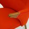 Scandinavian Mini Bear Teak Lounge Chair with New Red Fabric by Svend Skipper 12