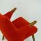 Scandinavian Mini Bear Teak Lounge Chair with New Red Fabric by Svend Skipper, Image 14