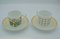 Perles Tassen und Untertassen aus Porzellan von Lalique, 4er Set 5