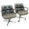 Black Executive Chairs by Charles Pollock for Knoll, Set of 2 1