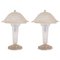 Lámparas de mesa de vidrio de Hettier & Vincent. Juego de 2, Imagen 1
