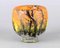 Enameled Glass Winter Landscape Vase from Daum 6
