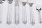 Solid Silver Biarritz Flatware by Jean E. Puiforcat, 1924, Set of 196 13