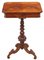 Mesa de costura de madera nudosa de nogal, década de 1860, Imagen 8