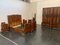 Nussholz Möbel mit Schnitzereien von Ducrot, 1920er, 7er Set 3