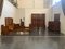 Nussholz Möbel mit Schnitzereien von Ducrot, 1920er, 7er Set 1
