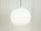 Lampe à Suspension 60/5 en Méthacrylate Blanc et Laiton Plaqué en Nickel par V. Cugini pour Kartell, Italie, 1960s 6