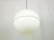 Lampe à Suspension 60/5 en Méthacrylate Blanc et Laiton Plaqué en Nickel par V. Cugini pour Kartell, Italie, 1960s 4