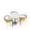 Dark Horse Dining Table & Chairs by Rud Thygesen and Johnny Sørensen for Botium, 1980s, Set of 4, Image 1