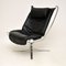 Vintage Leather & Chrome Falcon Chair by Sigurd Ressell 3