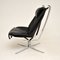 Vintage Leder & Chrom Falcon Chair von Sigurd Ressell 4