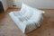 White Leather Togo 2- and 3-Seat Sofa by Michel Ducaroy for Ligne Roset, Set of 2 9