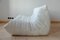 White Leather Togo 2-Seat & 3-Seat Sofa Set by Michel Ducaroy for Ligne Roset, 1970s, Set of 2 9