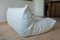 White Leather Togo 2- and 3-Seat Sofa by Michel Ducaroy for Ligne Roset, Set of 2, Image 6