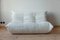 White Leather Togo 2- and 3-Seat Sofa by Michel Ducaroy for Ligne Roset, Set of 2 10