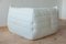 White Leather Living Room Set by Michel Ducaroy for Ligne Roset, 1970s, Set of 3, Image 10