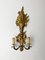 Italian Neoclassical Louis XVI Style Gilded Wood Sconces, 1960s, Set of 2 3